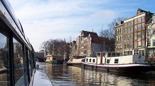Plavba lodí po Amsterdamu
